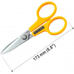 OLFA  SCISSOR - stainless steel serrated edge 7“ (173 mm)